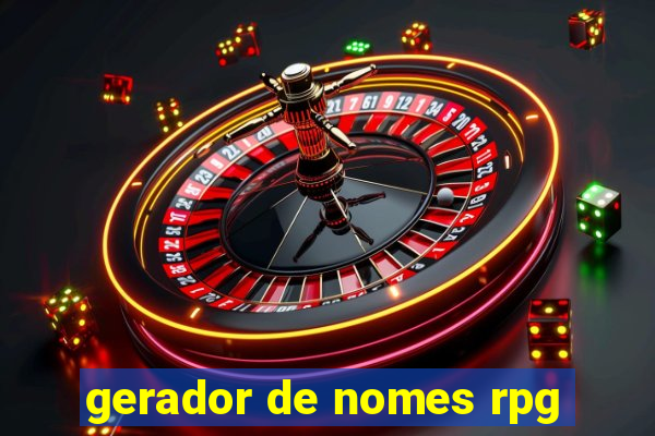 gerador de nomes rpg